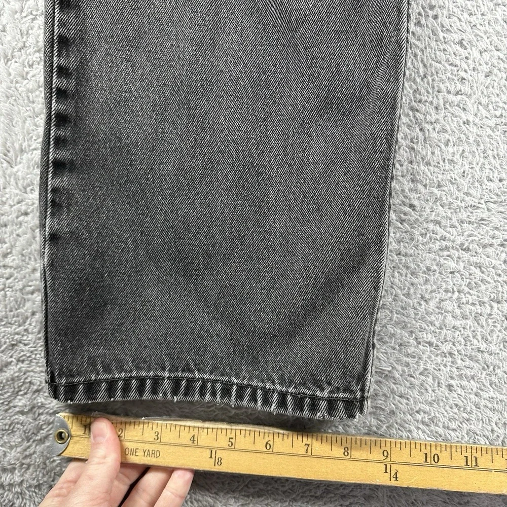 VINTAGE‎ Levi's 505 Jeans Mens 40x32 (Fits 36x30) Black Regular Fit Faded